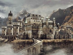 A fortified city.