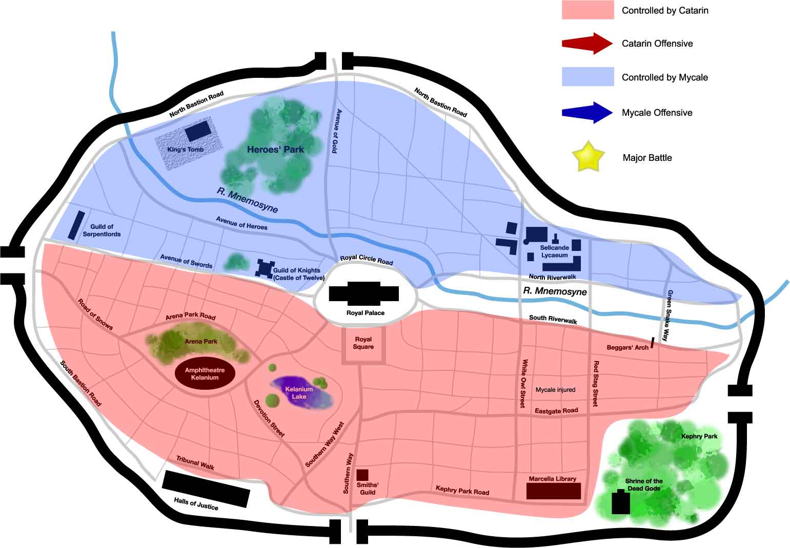 Tactical Map of the city of Seleucar.