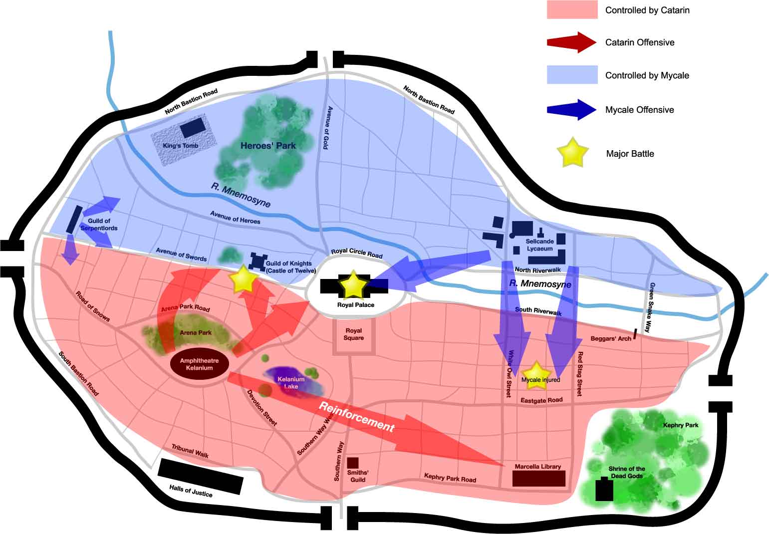 Tactical Map of the city of Seleucar.