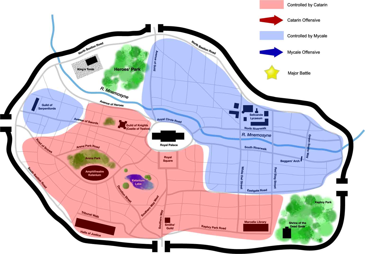 Tactical Map of the city of Seleucar.