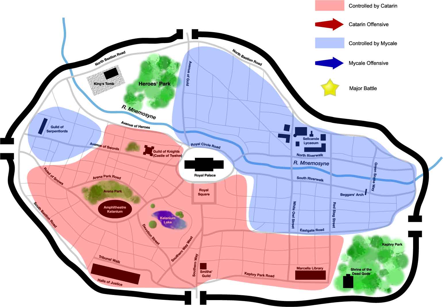 Tactical Map of the city of Seleucar.