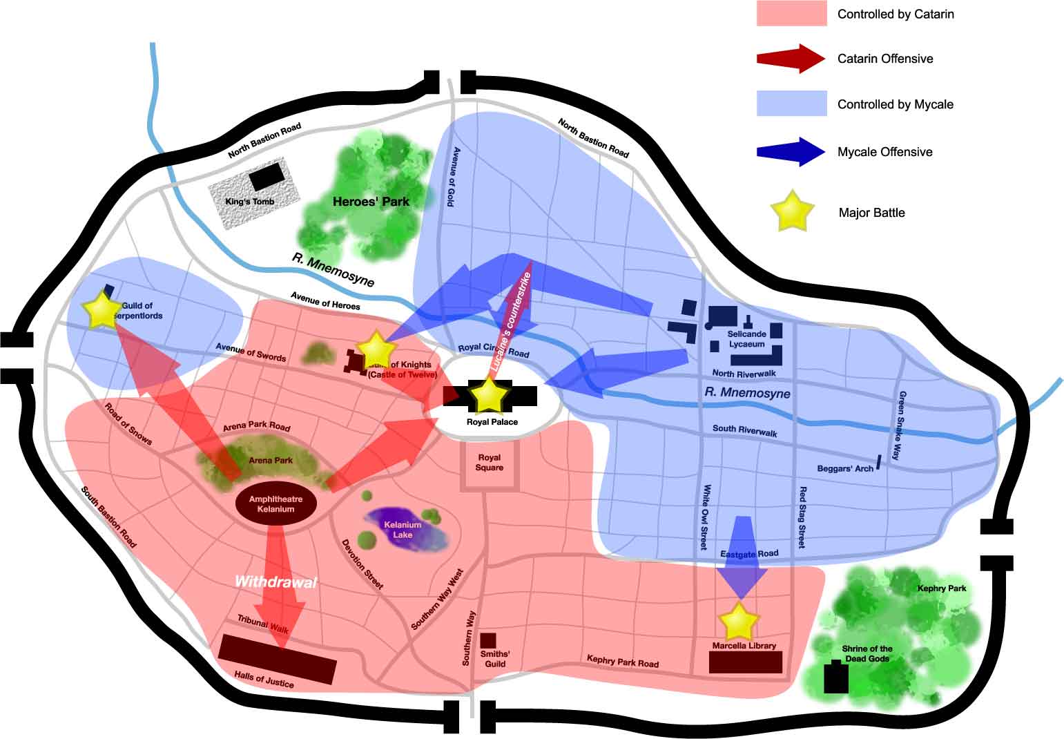 Tactical Map of the city of Seleucar.