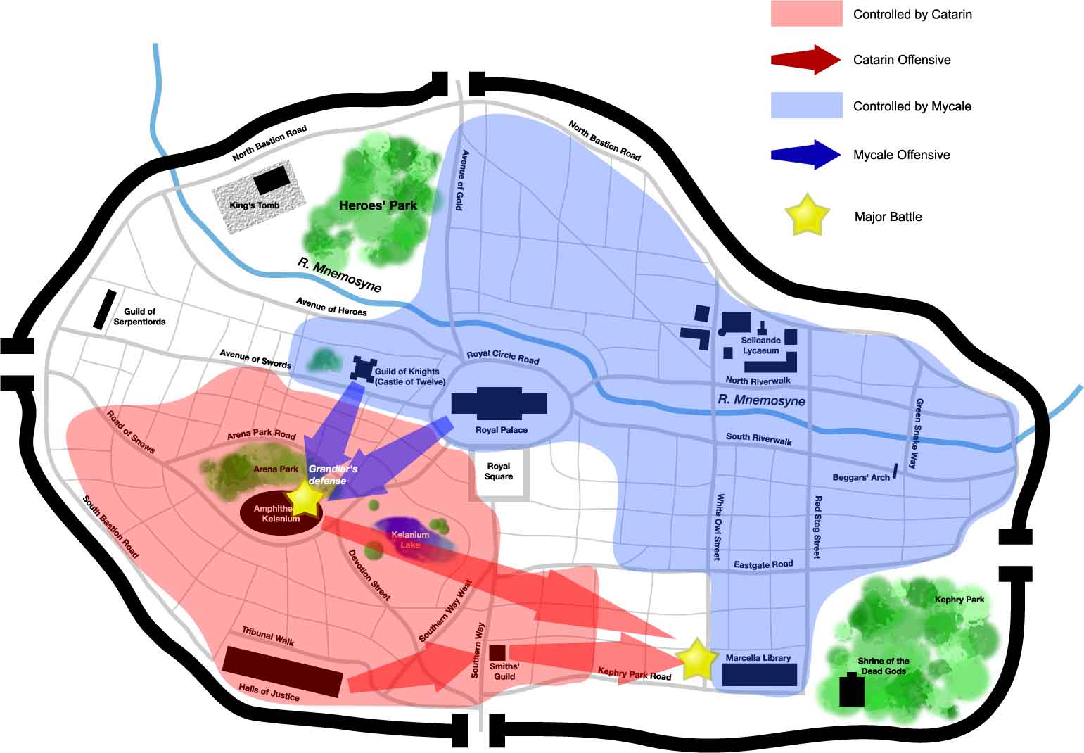 Tactical Map of the city of Seleucar.