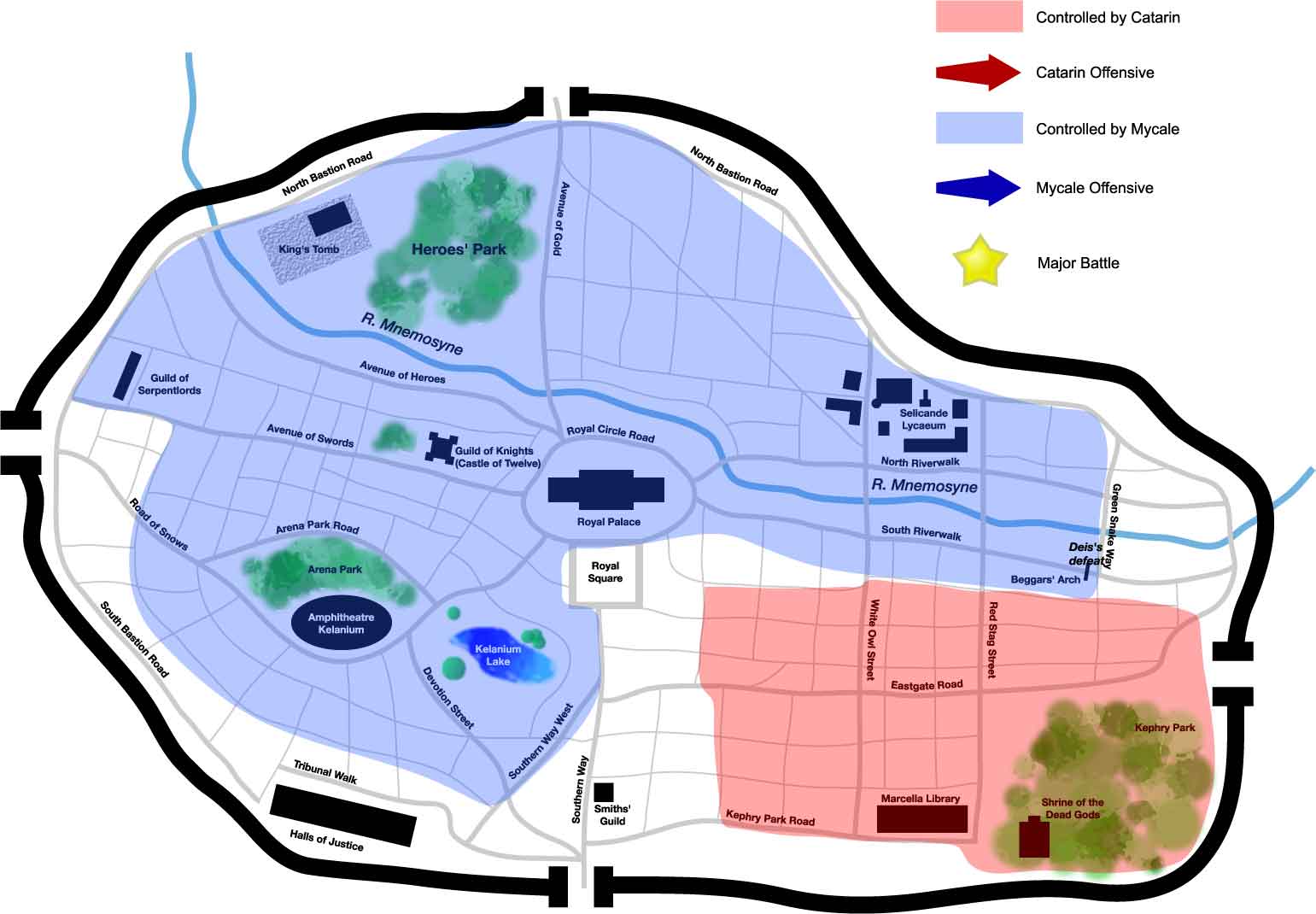 Tactical Map of the city of Seleucar.