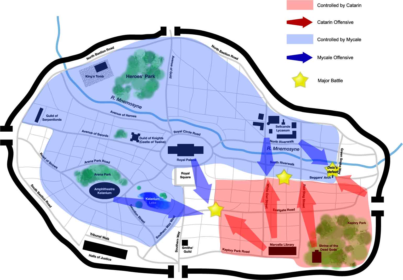 Tactical Map of the city of Seleucar.