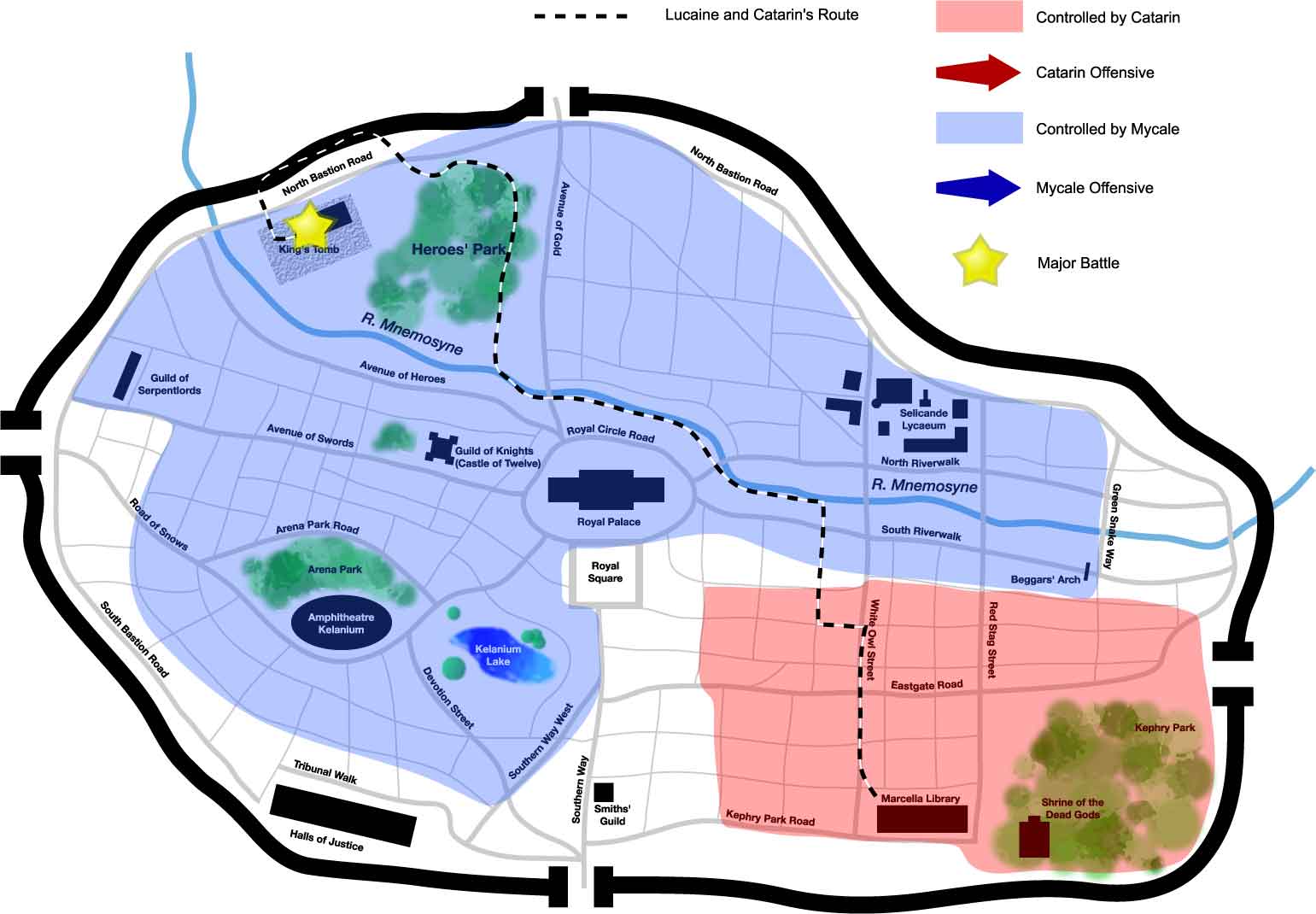 Tactical Map of the city of Seleucar.