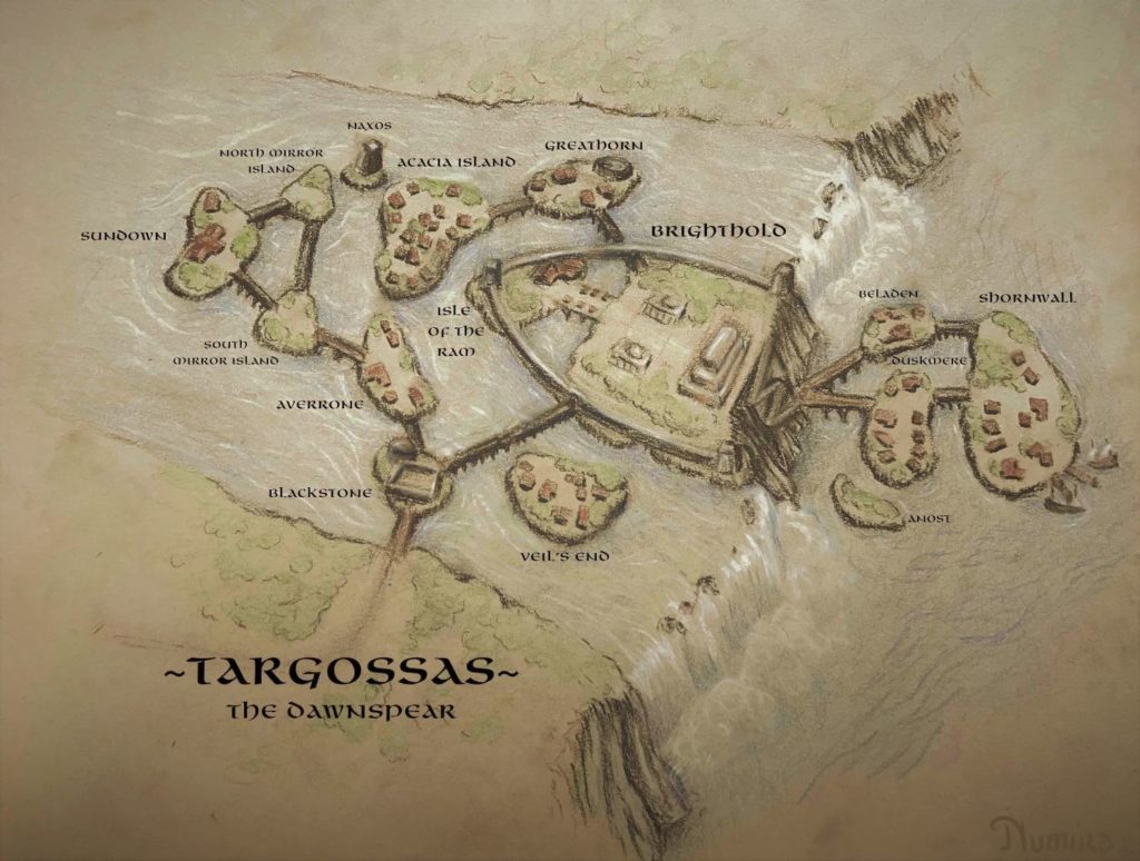 Map of Targossas, by Numira