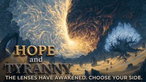 Achaea world event – sidereal lenses awakening, Hope vs Tyranny, Singularity in the desert, Aurora and Apollyon memories revealed