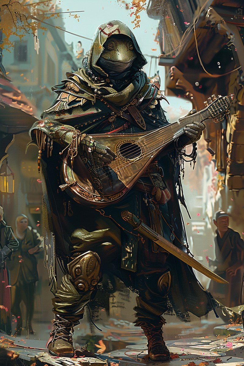 Achaea Grook Bard | Achaea A Grook Bard: illustrative portrait.