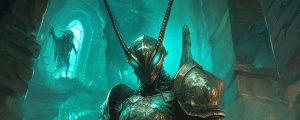 A Horkval character: hero banner for the Achaea Horkval race page.