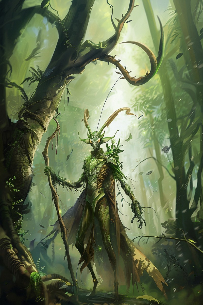 Achaea Horkval Druid | Achaea A Horkval Druid: illustrative portrait.