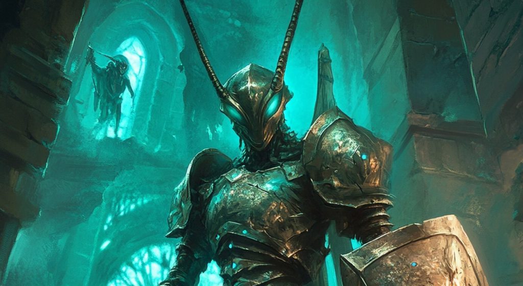 An Horkval character: landscape hero banner for the Achaea Horkval race page.