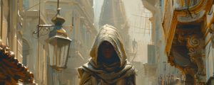 A Mhun character: hero banner for the Achaea Mhun race page.