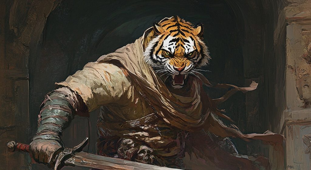 Achaea Rajamala Race Hero v2 | Achaea | Achaea An Rajamala character: landscape hero banner for the Achaea Rajamala race page.