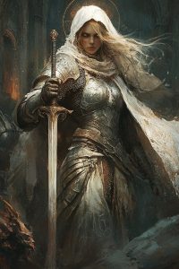 Achaea Siren Race Hero - Paladin | Achaea Siren race portrait, linking to the Achaea Siren race page.
