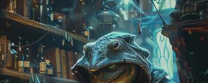 A Xoran character: hero banner for the Achaea Xoran race page.