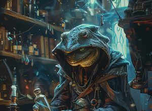 A Xoran character: hero portrait for the Achaea Xoran race page.