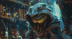 A Xoran character: hero portrait for the Achaea Xoran race page.