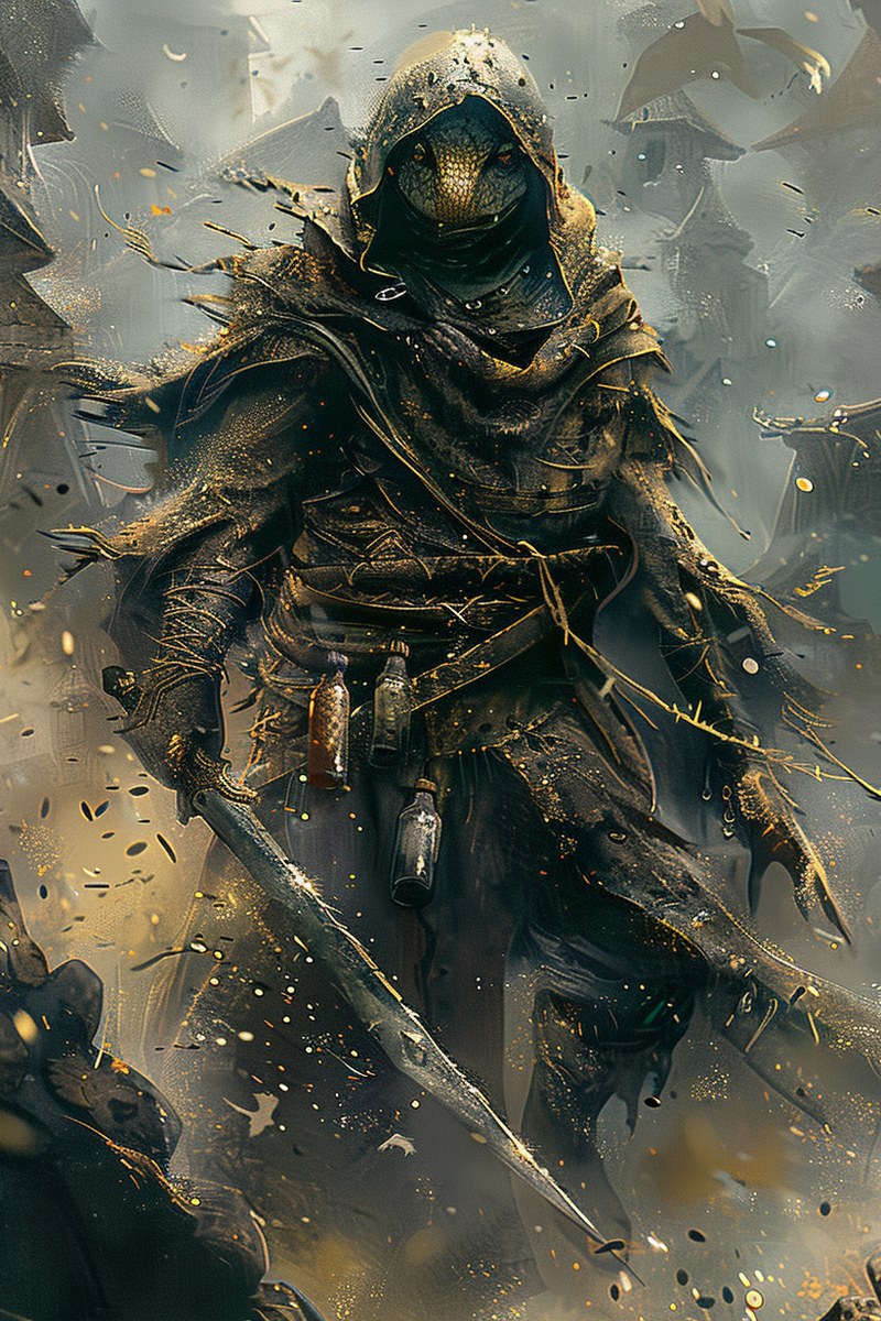 A Xoran Serpent: illustrative portrait.
