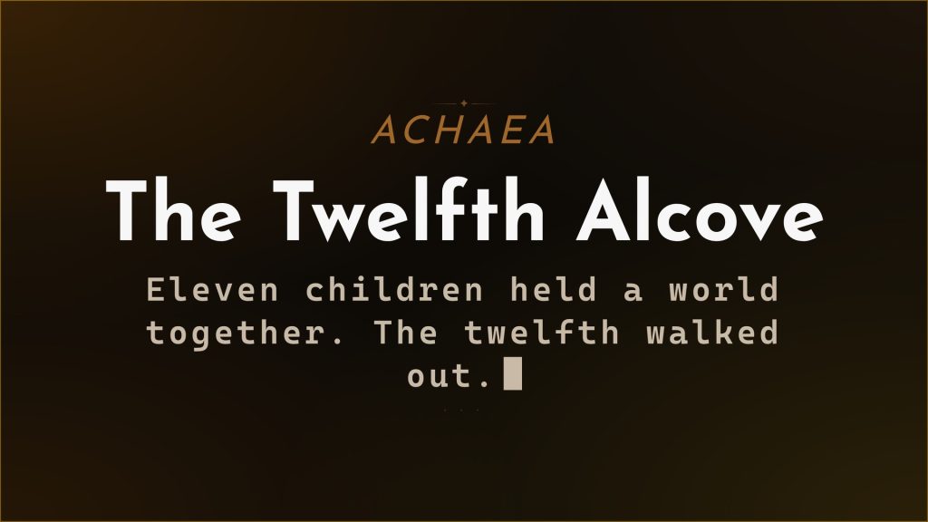 Achaea lore: The Twelfth Alcove. Janusara Hastren refuses the cycle on Vaelithar and chaos breaks free.