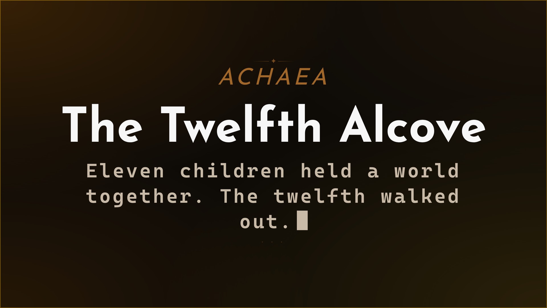Achaea The Twelfth Alcove Vaelithar 2026 | Achaea Achaea lore: The Twelfth Alcove. Janusara Hastren refuses the cycle on Vaelithar and chaos breaks free.