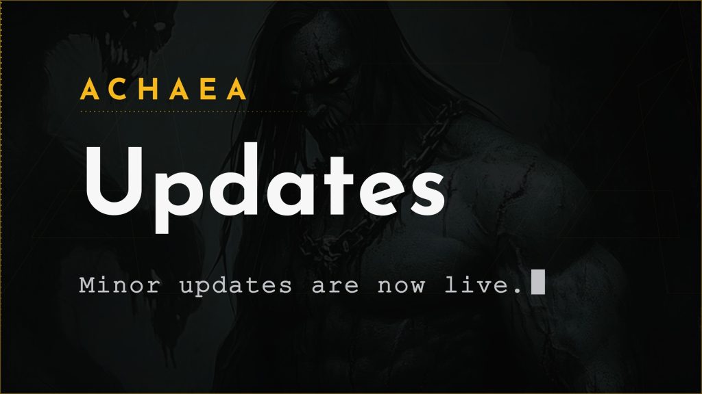 Achaea game updates: tailors can now craft ties