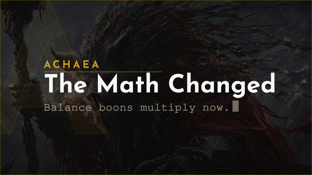 Achaea boon changes: balance and equilibrium bonuses now compound multiplicatively