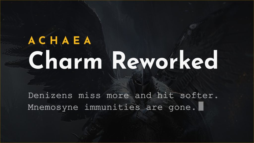 Achaea battlerage charm rework: denizens miss 20% of attacks and deal 20% less damage