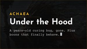 Achaea Updates July 2026: Mnemosyne boon tuning and a serverside curing bug fix