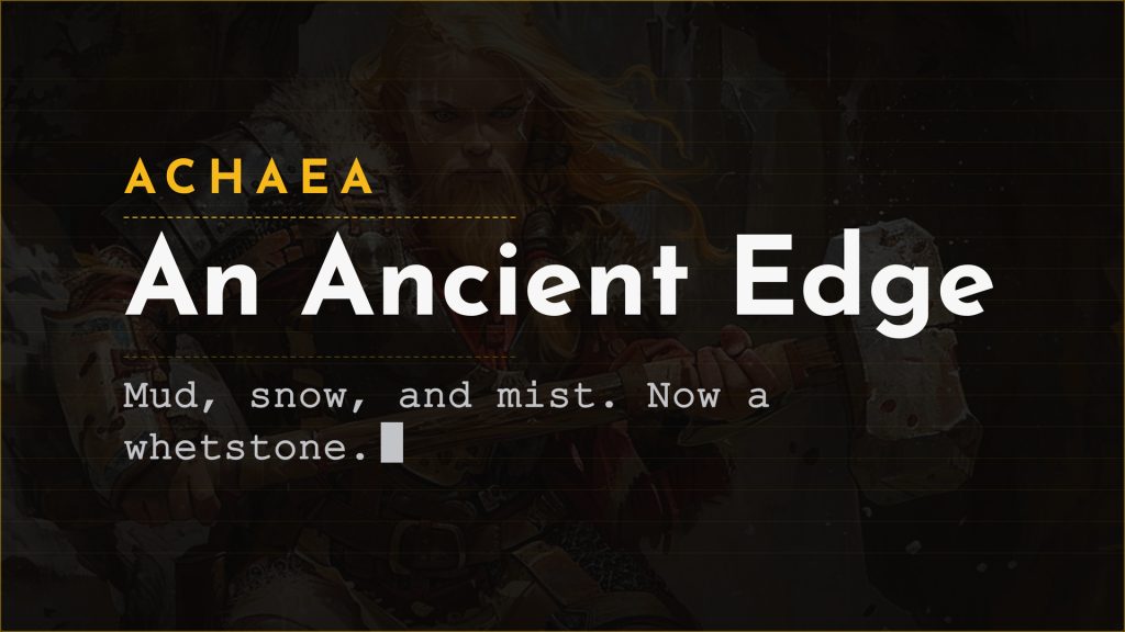 Achaea Memory Shop update: ancient whetstone applies to resetting weapons, glittering mud gains nine new item forms
