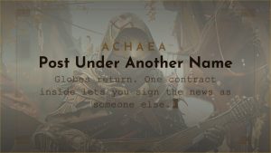 Achaea August promotion: Globes of Shifting Continents return with Moderngods, Empires, and Seafaring talismans