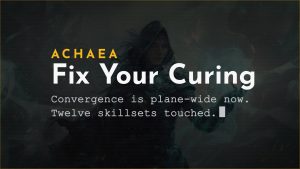 Achaea August classleads: Bladedance harrying balance, Elementalism Convergence plane-wide, Oppression Agony rework