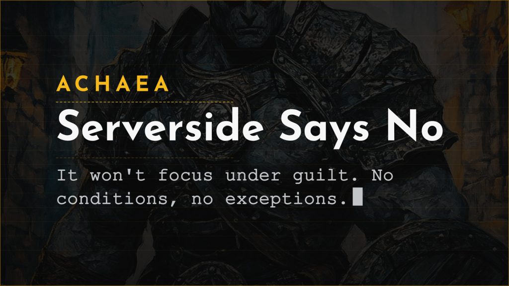 Achaea updates: serverside refuses to focus under guilt, boon afflictions no longer masked, ancient whetstone adds bows and stilettos