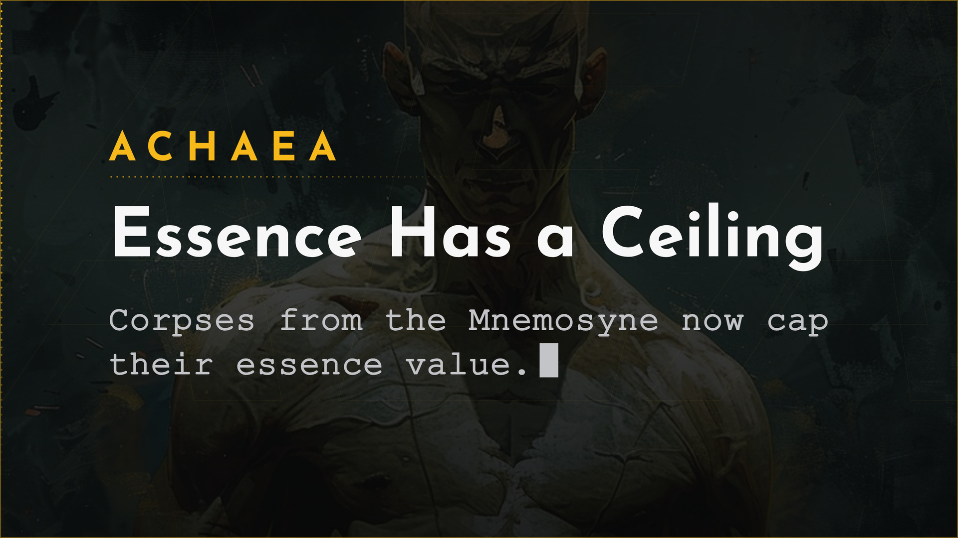 Achaea updates card: Essence Has a Ceiling, Mnemosyne corpse essence cap